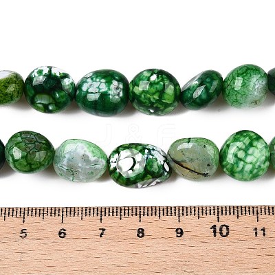 Dyed Natural Agate Beads Strands G-T138-229B-1