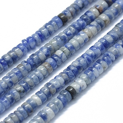 Natural Blue Spot Jasper Beads Strands G-F631-A17-1