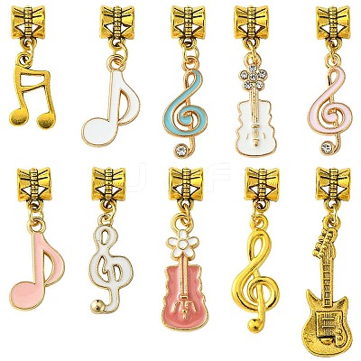 20Pcs Tibetan Style Alloy Enamel Pendant PALLOY-FS00007-1