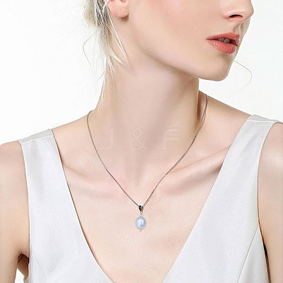 10Pcs Natural Freshwater Pearl Pendants FIND-CA0009-02B-1