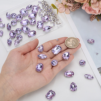 156Pcs 7 Styles Sew on Rhinestone DIY-SP0007-30G-1