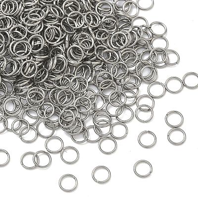 Tarnish Resistant 304 Stainless Steel Open Jump Rings STAS-M008-04A-1