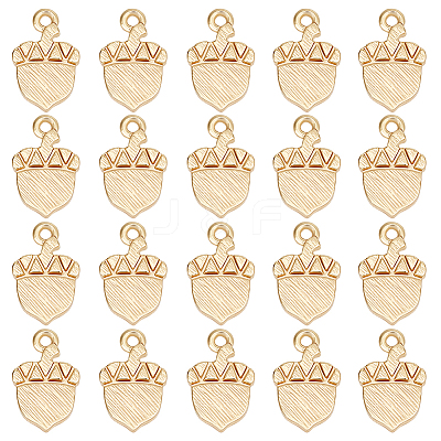 20Pcs Autumn Theme Brass Charms KK-BBC0014-61-1
