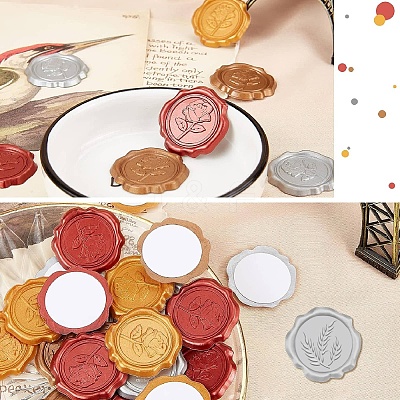 50Pcs Adhesive Wax Seal Stickers DIY-CP0010-99D-1