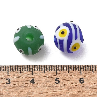 Imitation Nepali-style Handmade Lampwork Beads LA-CBAD538-01-1