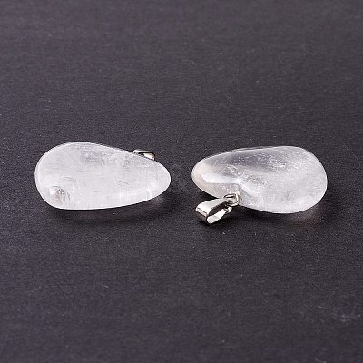 Natural Quartz Crystal Pendants X-G-G956-B56-FF-1