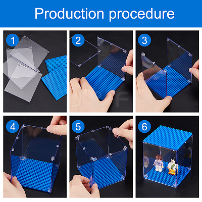 ABS Plastic Minifigure Display Cases AJEW-WH0014-07A-1