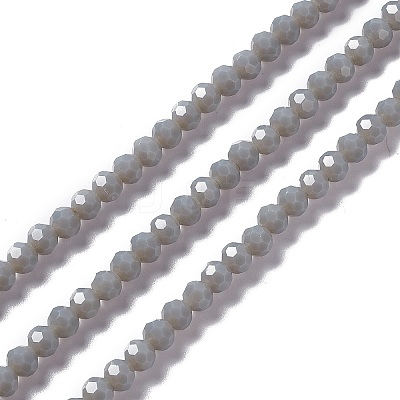 Faceted(32 Facets) Glass Beads Strands EGLA-J042-36B-15-1