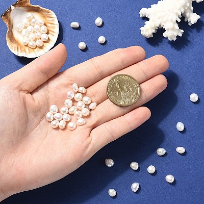 10Pcs Natural Cultured Freshwater Pearl Beads PEAR-YW0001-35-1