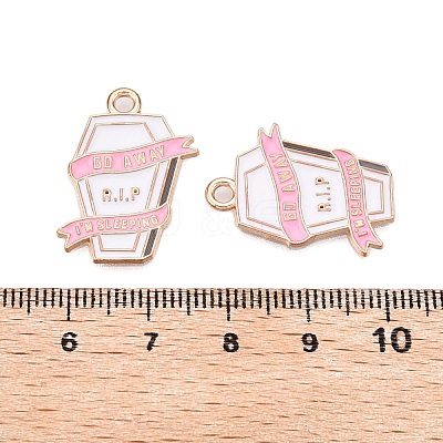 Halloween Theme Alloy Enamel Pendants ENAM-T020-07H-1