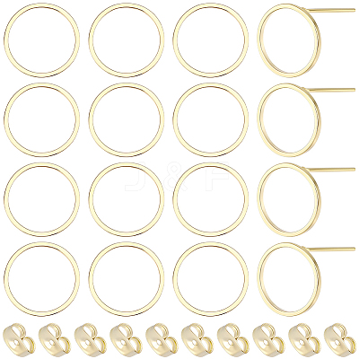 20Pcs 316 Surgical Stainless Steel Stud Earring Findings STAS-BBC0008-54-1