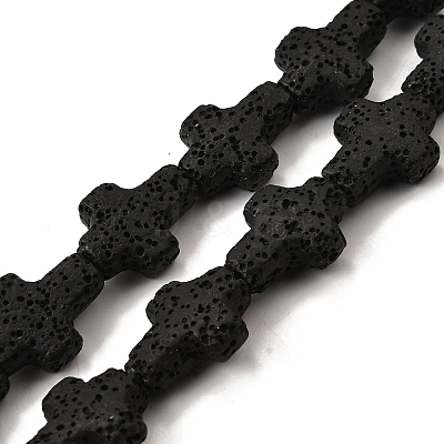 Natural Lava Rock Beads Strands G-L498-E01-01E-1