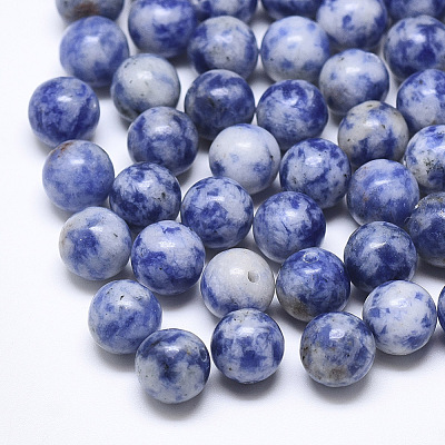 Natural Blue Spot Stone Beads X-G-T122-25A-13-1