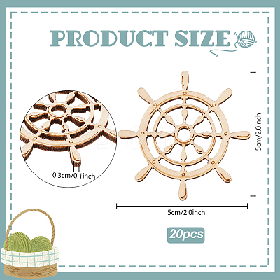 20Pcs Wood Thread Winding Boards FIND-PH0023-31B-1