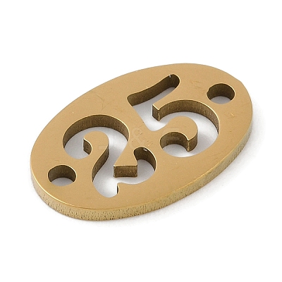 304 Stainless Steel Flat Round Connector Charms X-STAS-L279-021G-1