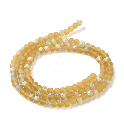 Transparent Glass Beads Strands EGLA-A034-T4mm-MB04-1