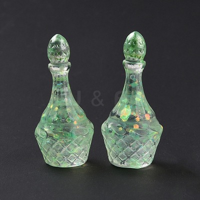 Dummy Bottle Transparent Resin Cabochon RESI-E025-05A-1