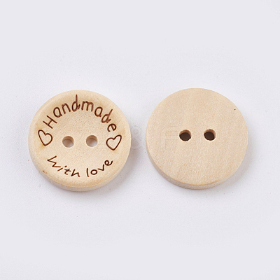 Wooden Buttons BUTT-K007-08C-1