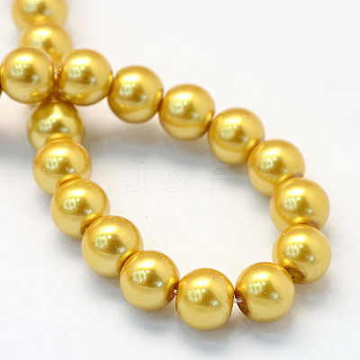 Baking Paint Glass Pearl Bead Strands HY-Q003-3mm-31-1