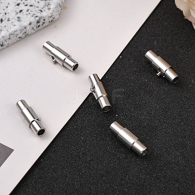 Brass Locking Tube Magnetic Clasps LS-MC079-1