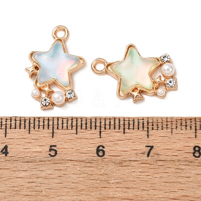 Alloy Glass Pendants FIND-K030-03G-1