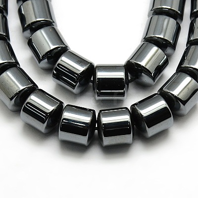 Grade AA Non-magnetic Synthetic Hematite Column Beads Strands G-F161-06E-1