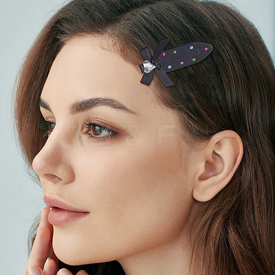 Zinc Alloy & Iron & Resin Alligator Hair Clips PHAR-SP0001-05-1