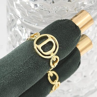 Brass Open Cuff Rings for Women RJEW-K289-01G-D-1