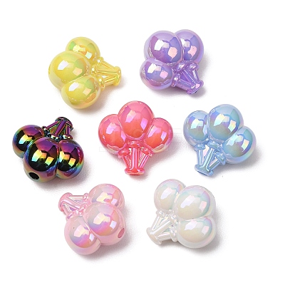 Plating Opaque Acrylic Beads AC-CBAE647-06-1