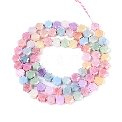 Anti-Tarnish Electroplate Glass Beads Strands GLAA-T028-6mm-02M-1