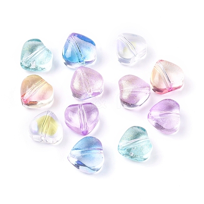 Electroplate Glass Beads EGLA-E059-F-1