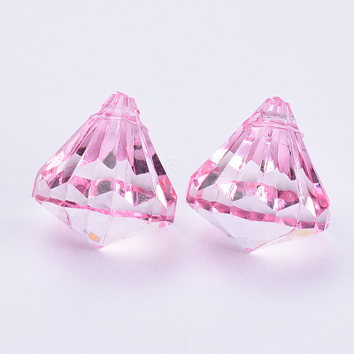 Transparent Acrylic Pendants X-TACR-Q260-C-V03-1