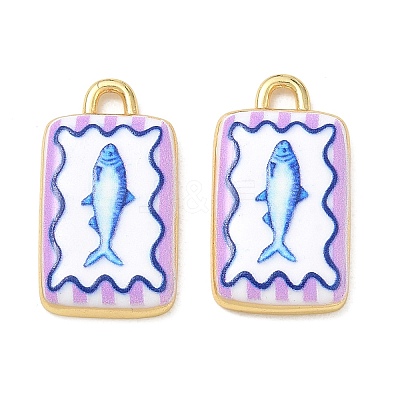 Printed Brass Pendants KK-CBAF9BC-16G-02-1