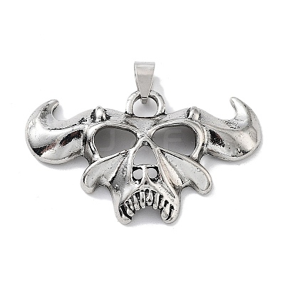 Tibetan Style Alloy Pendants TIBE-L012-040AS-08-1
