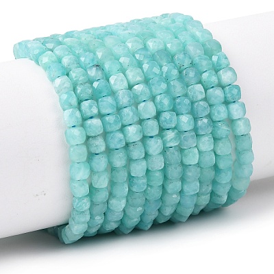 Natural Amazonite Beads Strands G-K366-H01-4mm-1