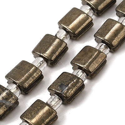 Natural Pyrite Beads Strands G-Z087-D02-1