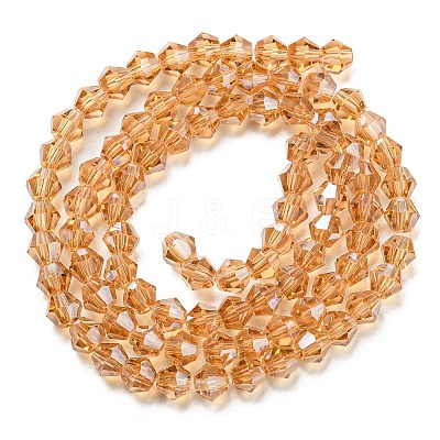 Transparent Electroplate Glass Beads Strands EGLA-A039-T2mm-A18-1