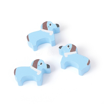 Natural Wood Beads WOOD-E010-04-1