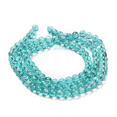 Drawbench Transparent Glass Beads Strands GLAD-Q012-8mm-M-1