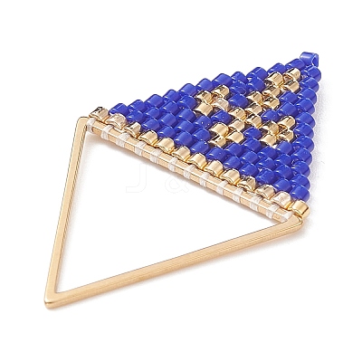 Handmade Japanese Seed Beads Pendants PALLOY-MZ00136-04-1