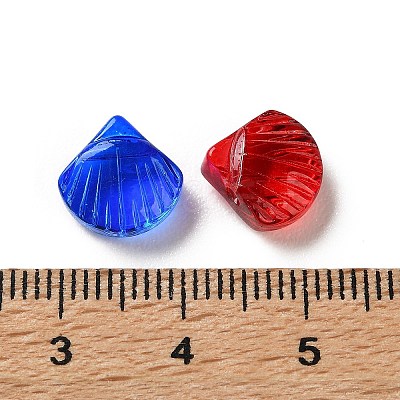Dyed & Heated Transparent Glass Beads GLAA-D307-02-1