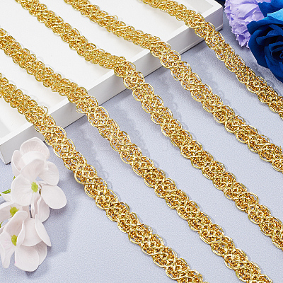 15 Yards Polyester Floral Lace Trim OCOR-GF0002-77-1