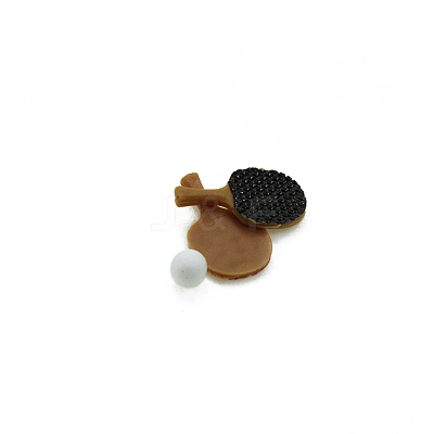 Resin Miniature Table Tennis Bats & Balls MIMO-PW0003-115-1