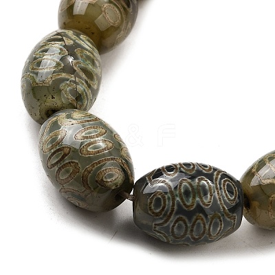 Tibetan Style dZi Beads Strands G-S389-A11-1