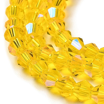 Transparent Electroplate Glass Beads Strands EGLA-A039-T2mm-L22-1