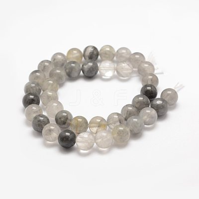 Natural Cloudy Quartz Beads Strands X-G-E376-8mm-01-1