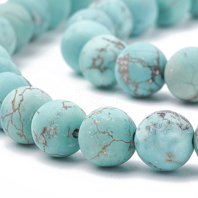 Natural Magnesite Beads Strands G-T106-187-1-1