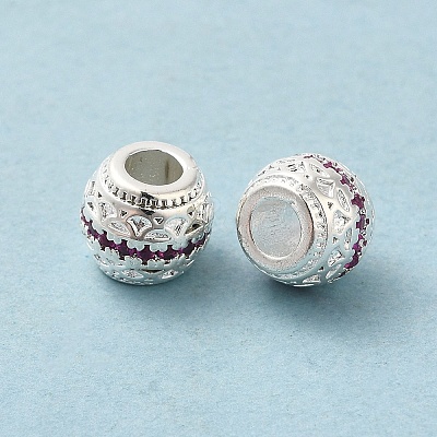 Rack Plating Brass Barrel Spacer Beads KK-K273-11-1