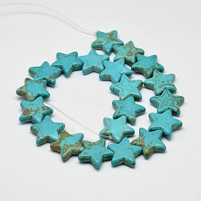 Dyed Synthetic Turquoise Bead Strands G-M144-05-C-1
