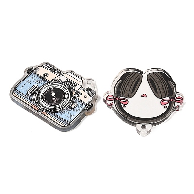 Printed Transparent Acrylic Pendants TACR-P014-02M-1